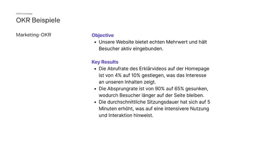 Pure-OKR Whitepaper-OKR Beispiele 4